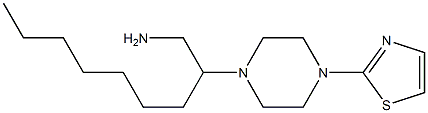 2-[4-(1,3-thiazol-2-yl)piperazin-1-yl]nonan-1-amine Struktur