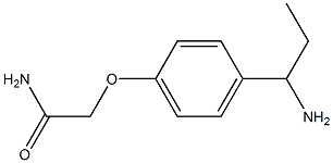 2-[4-(1-aminopropyl)phenoxy]acetamide Struktur