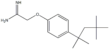 2-[4-(2,4,4-trimethylpentan-2-yl)phenoxy]ethanimidamide Struktur