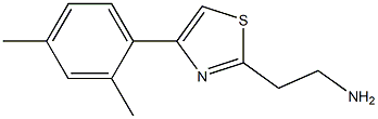 2-[4-(2,4-dimethylphenyl)-1,3-thiazol-2-yl]ethanamine Struktur