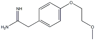 2-[4-(2-methoxyethoxy)phenyl]ethanimidamide Struktur