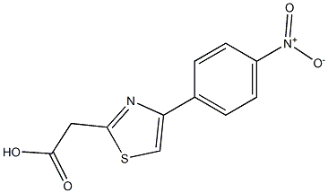 2-[4-(4-nitrophenyl)-1,3-thiazol-2-yl]acetic acid Struktur