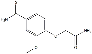 2-[4-(aminocarbonothioyl)-2-methoxyphenoxy]acetamide Struktur