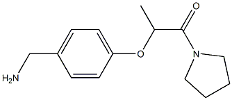 2-[4-(aminomethyl)phenoxy]-1-(pyrrolidin-1-yl)propan-1-one Struktur