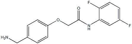 2-[4-(aminomethyl)phenoxy]-N-(2,5-difluorophenyl)acetamide Struktur