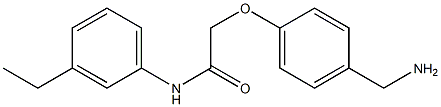 2-[4-(aminomethyl)phenoxy]-N-(3-ethylphenyl)acetamide Struktur