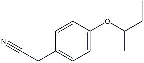 2-[4-(butan-2-yloxy)phenyl]acetonitrile Struktur