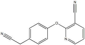 2-[4-(cyanomethyl)phenoxy]nicotinonitrile Struktur