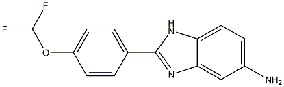 2-[4-(difluoromethoxy)phenyl]-1H-1,3-benzodiazol-5-amine Struktur