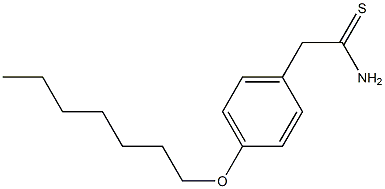 2-[4-(heptyloxy)phenyl]ethanethioamide Struktur