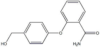 2-[4-(hydroxymethyl)phenoxy]benzamide Struktur