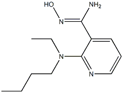 2-[butyl(ethyl)amino]-N'-hydroxypyridine-3-carboximidamide Struktur