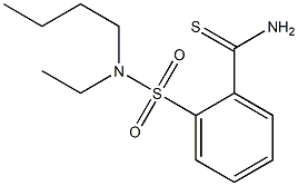 2-[butyl(ethyl)sulfamoyl]benzene-1-carbothioamide Struktur