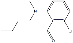 2-[butyl(methyl)amino]-6-chlorobenzaldehyde Struktur