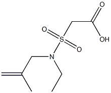 2-[ethyl(2-methylprop-2-en-1-yl)sulfamoyl]acetic acid Struktur