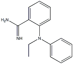 2-[ethyl(phenyl)amino]benzene-1-carboximidamide Struktur