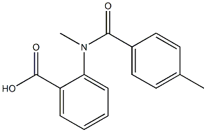 2-[methyl(4-methylbenzoyl)amino]benzoic acid Struktur