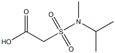 2-[methyl(propan-2-yl)sulfamoyl]acetic acid Struktur