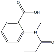 2-[methyl(propionyl)amino]benzoic acid Struktur