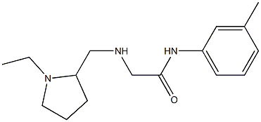 2-{[(1-ethylpyrrolidin-2-yl)methyl]amino}-N-(3-methylphenyl)acetamide Struktur