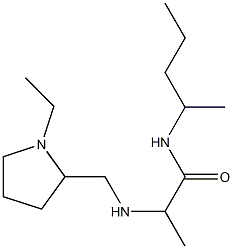 2-{[(1-ethylpyrrolidin-2-yl)methyl]amino}-N-(pentan-2-yl)propanamide Struktur