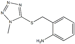 2-{[(1-methyl-1H-1,2,3,4-tetrazol-5-yl)sulfanyl]methyl}aniline Struktur