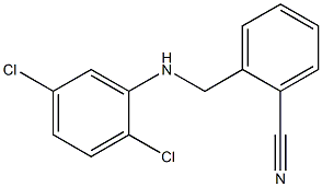 2-{[(2,5-dichlorophenyl)amino]methyl}benzonitrile Struktur