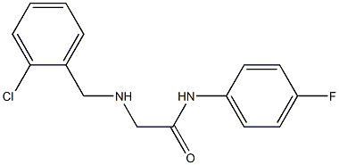 2-{[(2-chlorophenyl)methyl]amino}-N-(4-fluorophenyl)acetamide Struktur