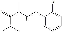 2-{[(2-chlorophenyl)methyl]amino}-N,N-dimethylpropanamide Struktur