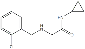 2-{[(2-chlorophenyl)methyl]amino}-N-cyclopropylacetamide Struktur