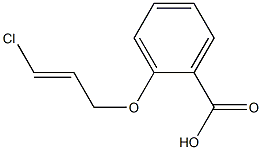 2-{[(2E)-3-chloroprop-2-enyl]oxy}benzoic acid Struktur