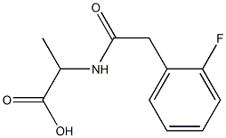 2-{[(2-fluorophenyl)acetyl]amino}propanoic acid Struktur