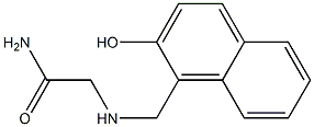 2-{[(2-hydroxy-1-naphthyl)methyl]amino}acetamide Struktur