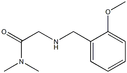 2-{[(2-methoxyphenyl)methyl]amino}-N,N-dimethylacetamide Struktur