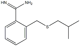 2-{[(2-methylpropyl)sulfanyl]methyl}benzene-1-carboximidamide Struktur