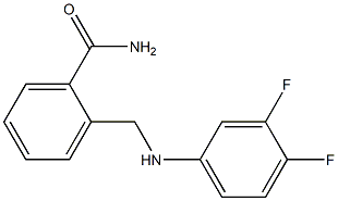 2-{[(3,4-difluorophenyl)amino]methyl}benzamide Struktur