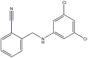 2-{[(3,5-dichlorophenyl)amino]methyl}benzonitrile Struktur