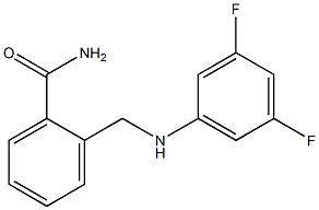 2-{[(3,5-difluorophenyl)amino]methyl}benzamide Struktur