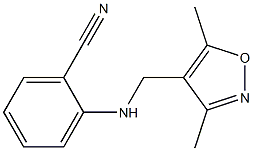 2-{[(3,5-dimethyl-1,2-oxazol-4-yl)methyl]amino}benzonitrile Struktur