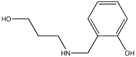 2-{[(3-hydroxypropyl)amino]methyl}phenol Struktur