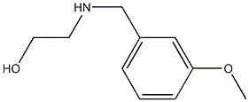 2-{[(3-methoxyphenyl)methyl]amino}ethan-1-ol Struktur