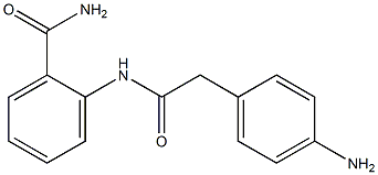 2-{[(4-aminophenyl)acetyl]amino}benzamide Struktur