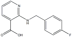 2-{[(4-fluorophenyl)methyl]amino}pyridine-3-carboxylic acid Struktur