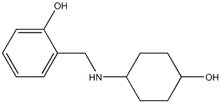 2-{[(4-hydroxycyclohexyl)amino]methyl}phenol Struktur