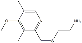 2-{[(4-methoxy-3,5-dimethylpyridin-2-yl)methyl]sulfanyl}ethan-1-amine Struktur