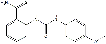 2-{[(4-methoxyphenyl)carbamoyl]amino}benzene-1-carbothioamide Struktur