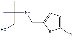 2-{[(5-chlorothiophen-2-yl)methyl]amino}-2-methylpropan-1-ol Struktur