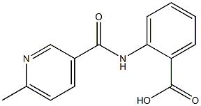 2-{[(6-methylpyridin-3-yl)carbonyl]amino}benzoic acid Struktur