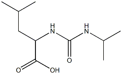 2-{[(isopropylamino)carbonyl]amino}-4-methylpentanoic acid Struktur