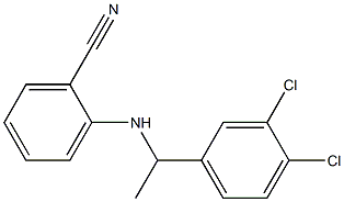 2-{[1-(3,4-dichlorophenyl)ethyl]amino}benzonitrile Struktur